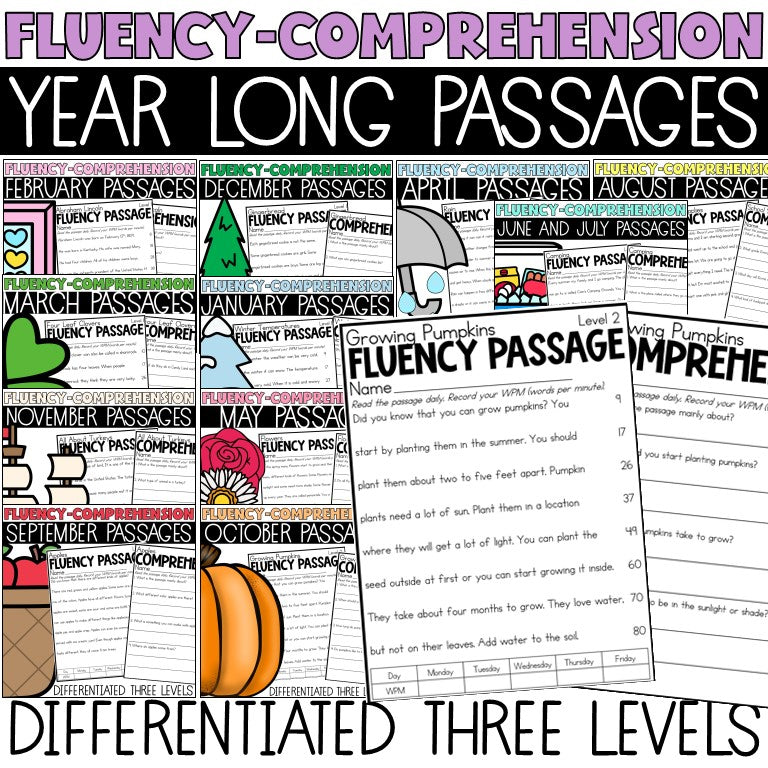 Fluency and Comprehension: Bundle