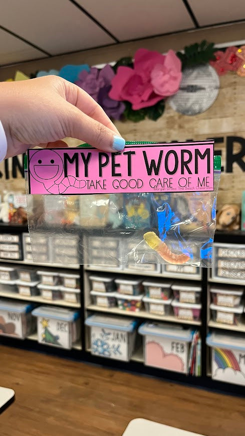 Worm Day | Pet Worm | Certificate and Topper