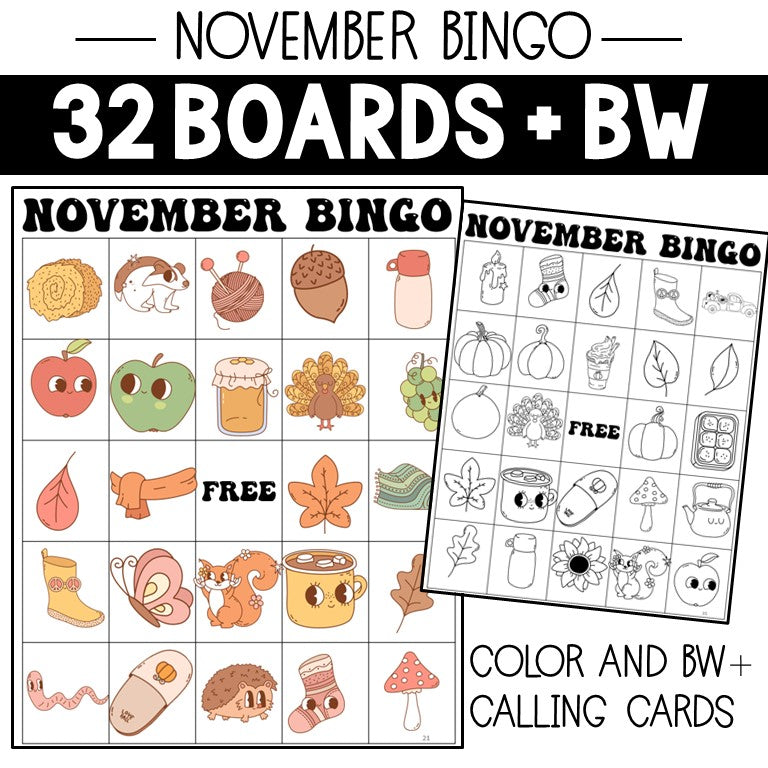 Bingo: Thanksgiving