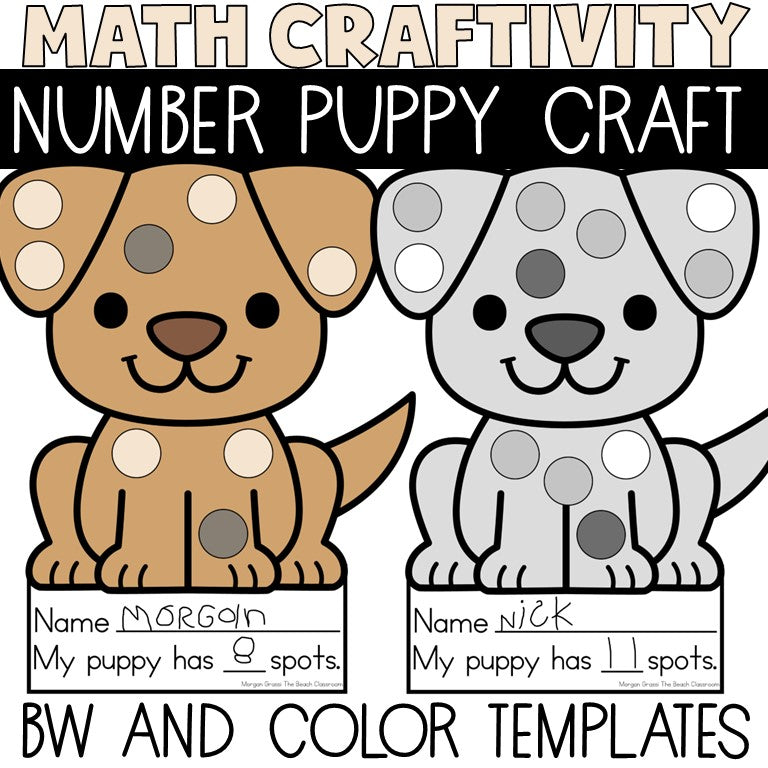 Teen Number Puppy Craft