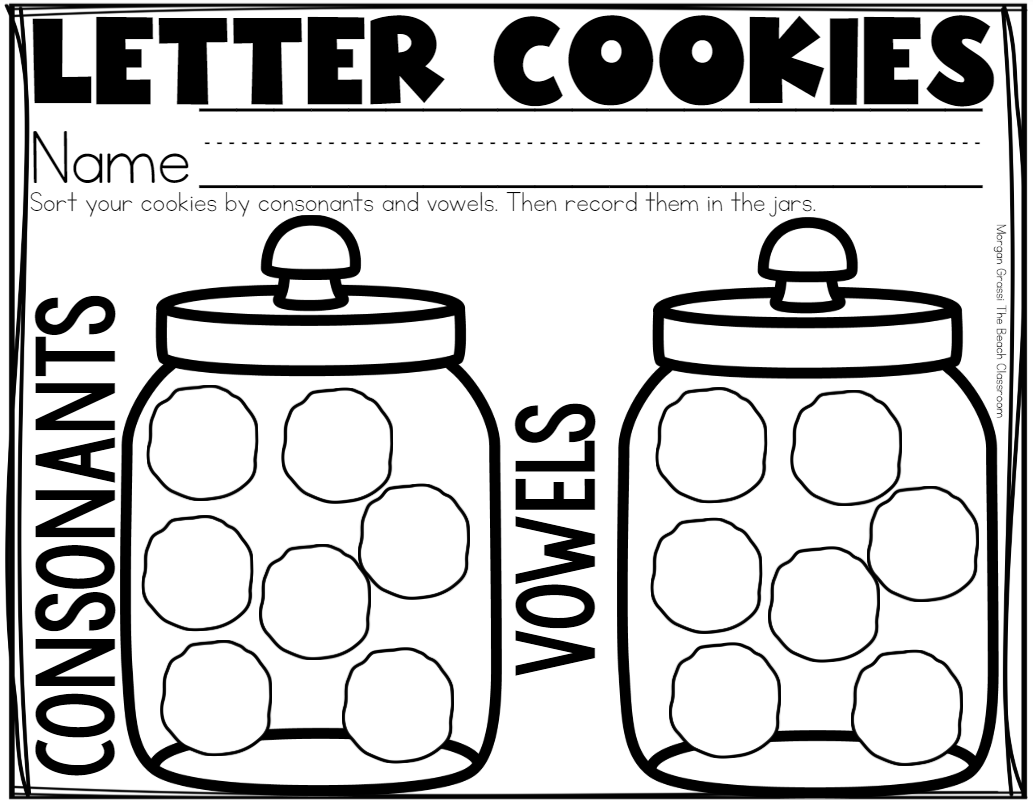 Letter Cookie Recording Sheet