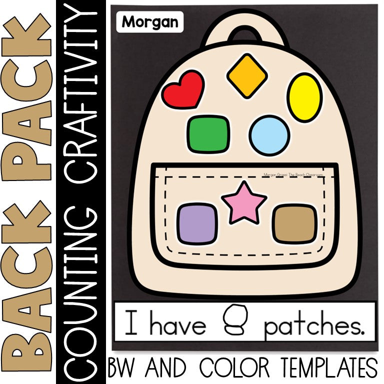 Backpack Math Craft