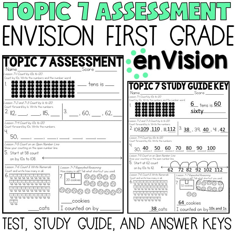 Envision 1st Grade Tests | Assessments