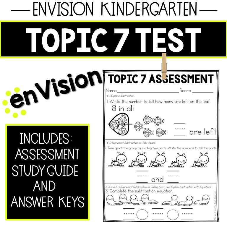 Envision Kindergarten Tests