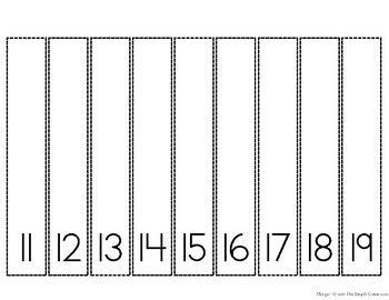 Teen Numbers Rainbow Math Craft