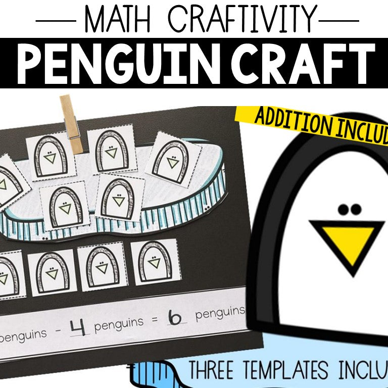 Subtraction Penguin Craft
