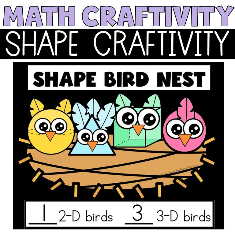 Shape Craft Birds 2D 3D