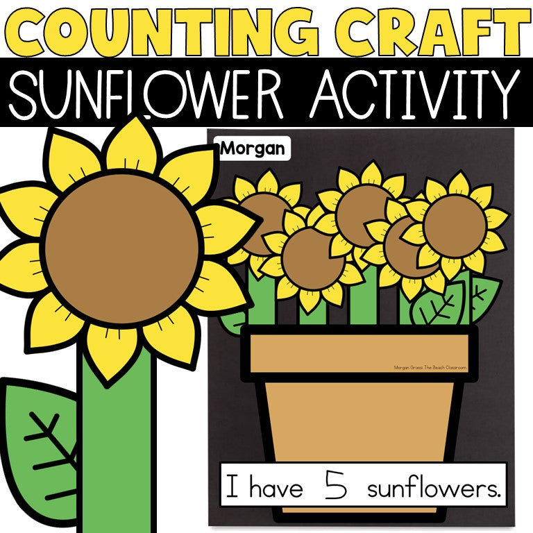 Sunflower Math Craft