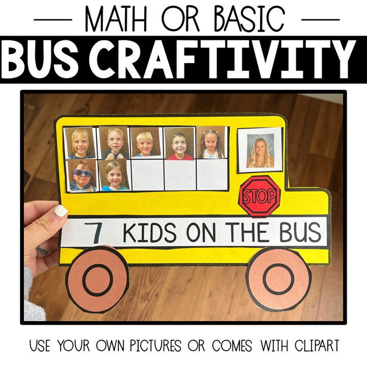 Bus Math Task Cards Resources – The Beach Classroom