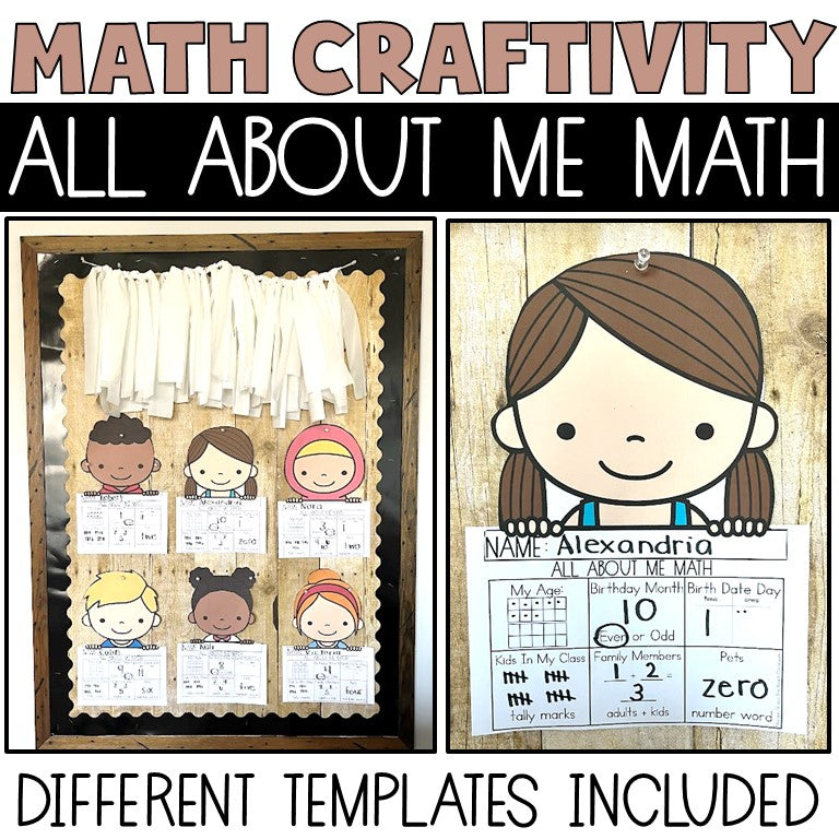 All About Me Math – The Beach Classroom