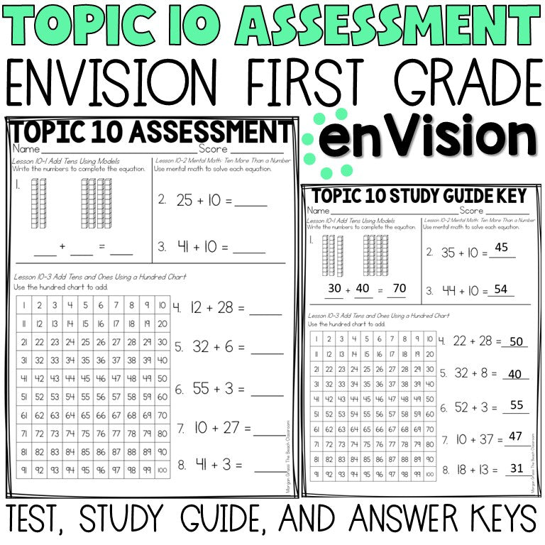 Envision 1st Grade Tests | Assessments