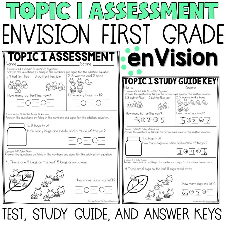 Envision 1st Grade Tests | Assessments