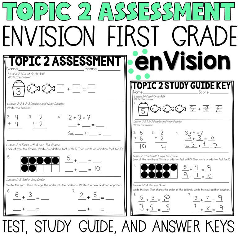 Envision 1st Grade Tests | Assessments