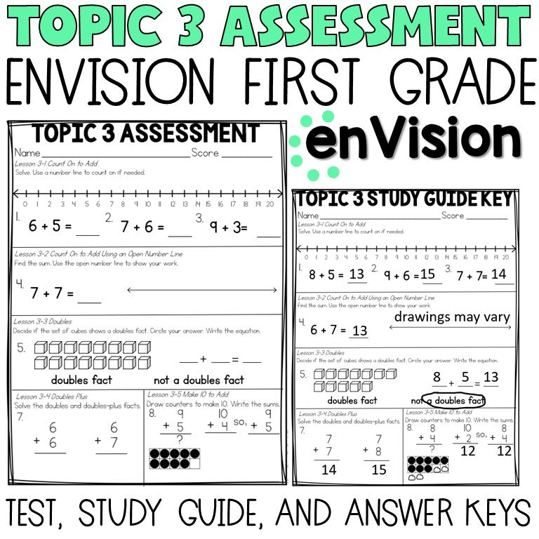 Envision 1st Grade Tests | Assessments