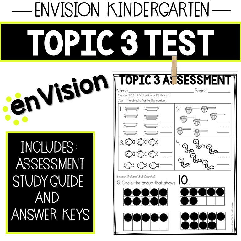 Envision Kindergarten Tests