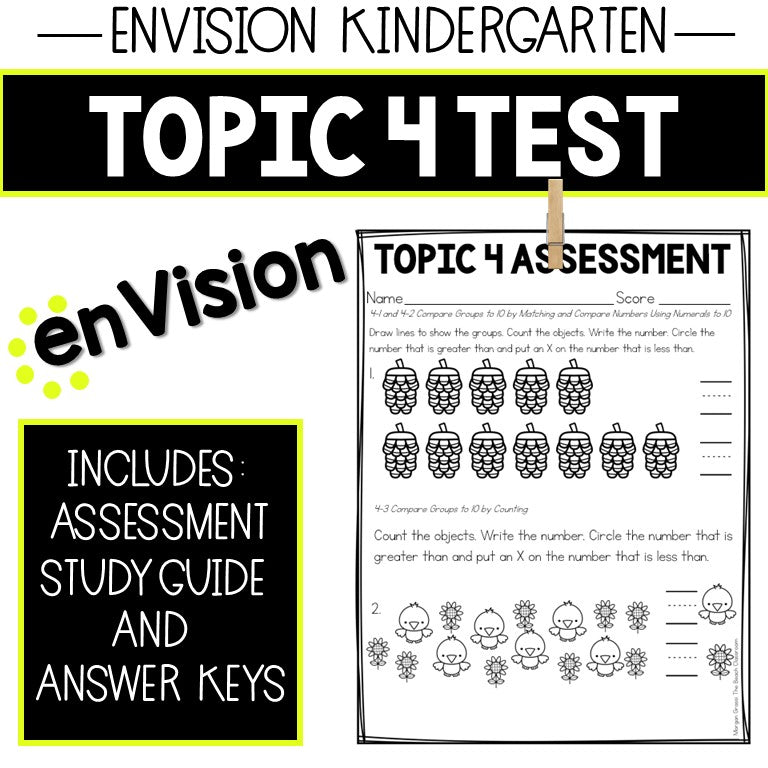 Envision Kindergarten Tests