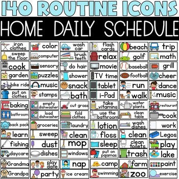 Daily House Programs Chart Home Schedules – The Beach Classroom